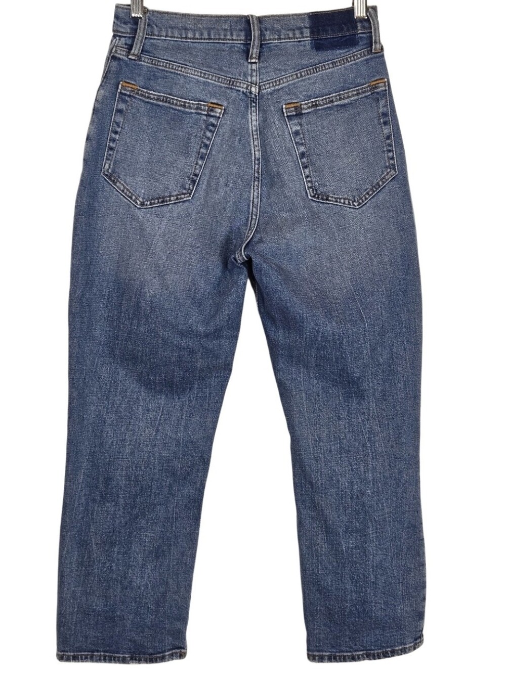 Abercrombie & Fitch Curve Love Short 27 4 Ultra High Rise Ankle Straight Jean - Picture 6 of 10